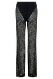 Theodosia Wide Leg Lace Pants Black