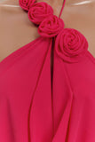 Rosalia Cowl Neck Maxi Dress Raspberry