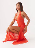 Island Muse Dress Coral