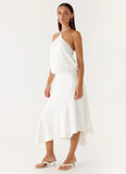 To The Girls Midi Dress White