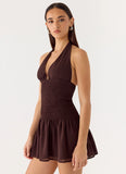 Holden Mini Dress Chocolate