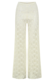 Glinda Crochet Pants Ivory
