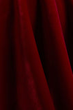 Beloved Red Velvet Hand Embellished Square Neck Mini Dress