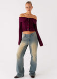 San Diego Straight Leg Denim Jeans Blue Wash