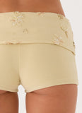 Vivienne Mini Shorts Pale Olive