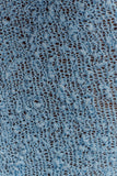 Chloe Off Shoulder Boucle Knit Top Light Blue