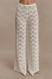 Glinda Crochet Pants Ivory
