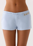 Lulita Belted Shorts Blue