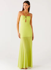 Claria Maxi Dress Lime