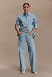 Mannon Mid Rise Denim Jeans 80S Blue