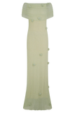 Brynn Orchid Knit Maxi Dress Pastel Green