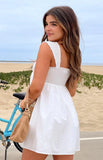 Dekoda White Cap Sleeve Mini Dress