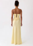 Emory Corset Maxi Dress Yellow