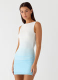 Sharona Mini Dress Blue Ombre
