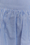 Gretel Hem Mini Skirt Blue Pinstripe