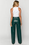 Cool Shade Forest Green PU Pants