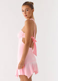 Not Your Fan Cut Out Mini Dress Pink
