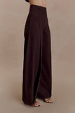 Beatrix High Rise Denim Jeans Chocolate