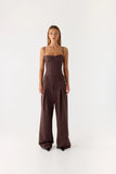 Sora Low Rise Pant Dark Chocolate