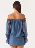 Tedara Mini Dress Washed Navy