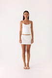 Sofia Mini Skirt White