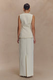 Angelie Suiting Vest Top Ivory