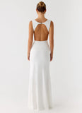 Cherry Sky Maxi Dress White