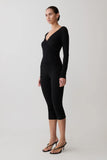 Lumi Long Sleeve Mesh Top Black
