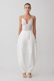 Jasper Sheer Plunge Lace Bodysuit Ivory
