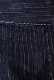 Sienna Flare Mid Rise Denim Jeans Indigo Pinstripe