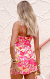 Honey Yellow Floral Pop Mini Dress