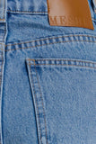 Carlene Cuffed Denim Shorts Classic Blue