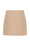 Camilla Boucle Mini Skirt Light Taupe