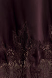Nina Satin And Lace Camisole Chocolate