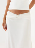 She Means It Maxi Skirt Ivory