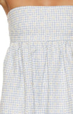 Berrie Blue Strapless Mini Dress