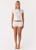 Kathia Mini Shorts White