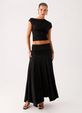 Liana Asymmetrical Top Black