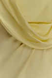 Lorieanne Draped Maxi Dress Lemon