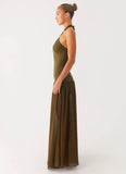 Cypress Kiss Maxi Dress Khaki