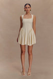 Sharon Scuba Jersey Mini Dress Ivory