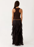 Silvanna Maxi Skirt Chocolate