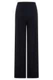 Dewi Wide Leg Modal Pants Black