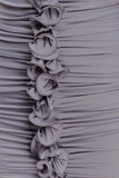 Alessandra Slinky Ruffle Maxi Dress Grey