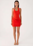 Olandria Mini Dress Tangerine