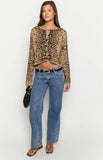 Kahli Leopard Print Cardigan