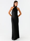 Keena Scarf Maxi Dress Black