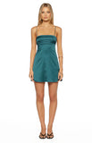 Chantell Teal Mini Dress