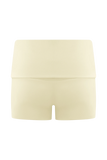 Birdie Fold Over Shorts Ivory