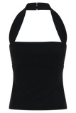 Amelita Suiting Halter Top Black